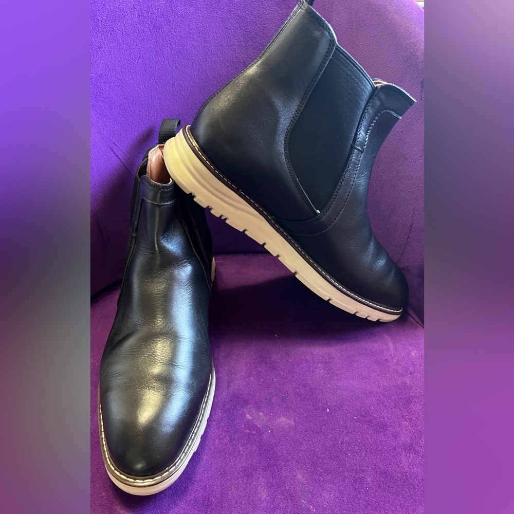 Proxon Leather Steel Toe Chelsea Work Boot, Size 11